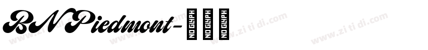 BN Piedmont字体转换